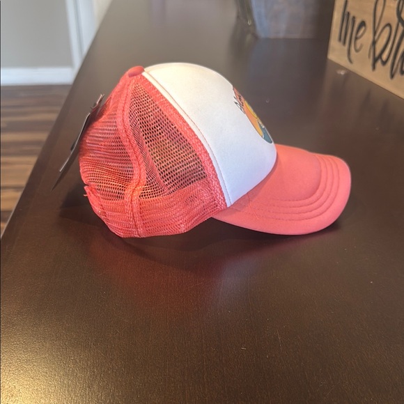 Aloha Trucker Hat in Red and White - Picture 4 of 6